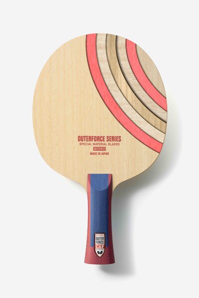 Butterfly Outerforce CAF Table Tennis Blade - Layer Cross-Section